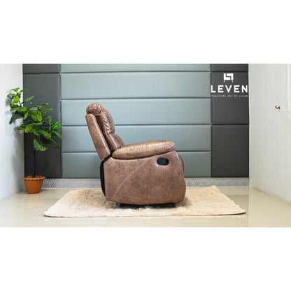 Leven Furniture รีไคลเนอร์ เก้าอี้พักผ่อน โซฟา 1 ที่นั่ง ปรับนอนได้ 3 ระดับ รุ่น เลน่า LENA Recliner Sofa