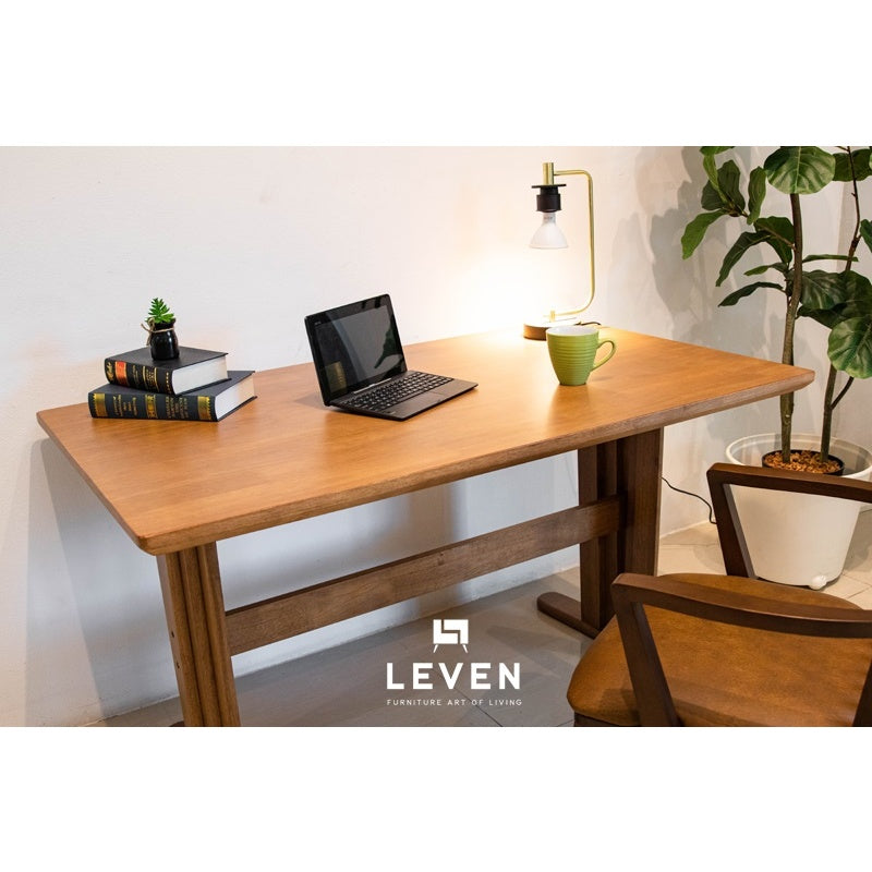 Leven Furniture โต๊ะอาหารไม้ รุ่น เอคโค่ ECHO ขนาด 135 ซม. ขนาด 180 ซม. ไม้จริง