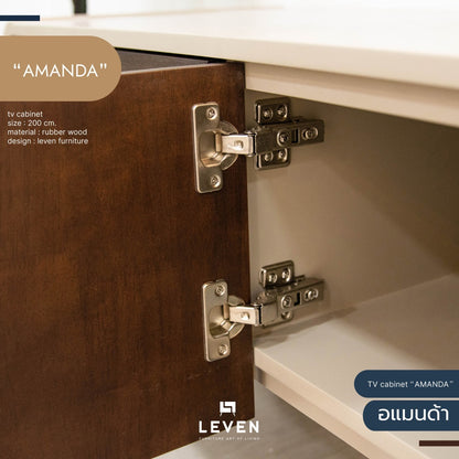 Leven Furniture ชั้นวางทีวีไม้ รุ่น อแมนด้า AMANDA