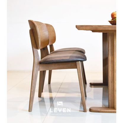 Leven Furniture เก้าอี้ทานอาหารไม้ รุ่น มันเดย์ MONDAY