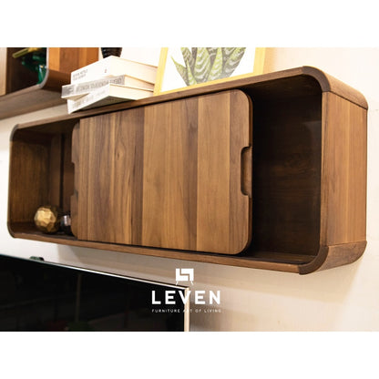 Leven Furniture ตู้ติดกำแพงไม้ A 120 cm.ซีรีส์ " เปาโล PAOLO " ไม้MDF ผิววีเนียร์