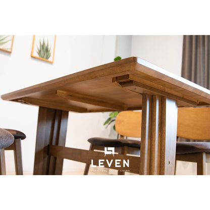 Leven Furniture โต๊ะอาหารไม้ รุ่น เอคโค่ ECHO ขนาด 135 ซม. ขนาด 180 ซม. ไม้จริง