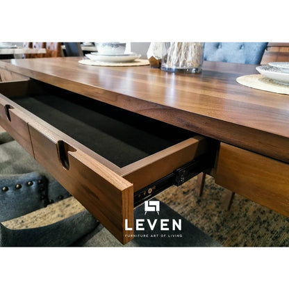 Leven Furniture โต๊ะอาหารไม้จริง รุ่น เมเบล MEBEL