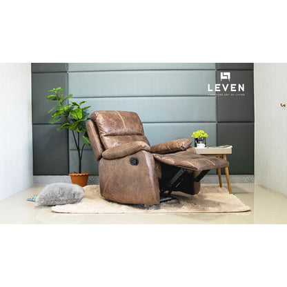 Leven Furniture รีไคลเนอร์ เก้าอี้พักผ่อน โซฟา 1 ที่นั่ง ปรับนอนได้ 3 ระดับ รุ่น เลน่า LENA Recliner Sofa