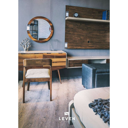 Leven Furniture โต๊ะเครื่องแป้ง ไม้จริง รุ่น อแมนด้า AMANDA ขนาด 120 ซม.