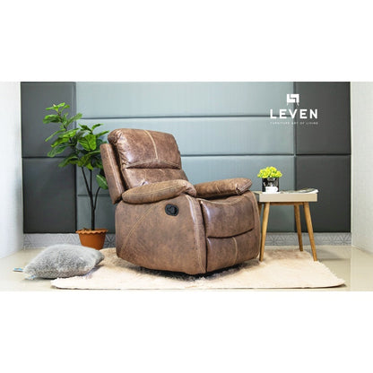 Leven Furniture รีไคลเนอร์ เก้าอี้พักผ่อน โซฟา 1 ที่นั่ง ปรับนอนได้ 3 ระดับ รุ่น เลน่า LENA Recliner Sofa