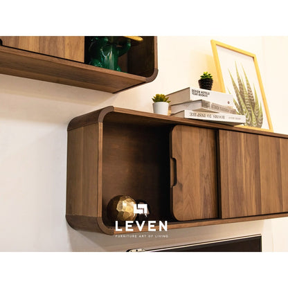 Leven Furniture ตู้ติดกำแพงไม้ A 120 cm.ซีรีส์ " เปาโล PAOLO " ไม้MDF ผิววีเนียร์