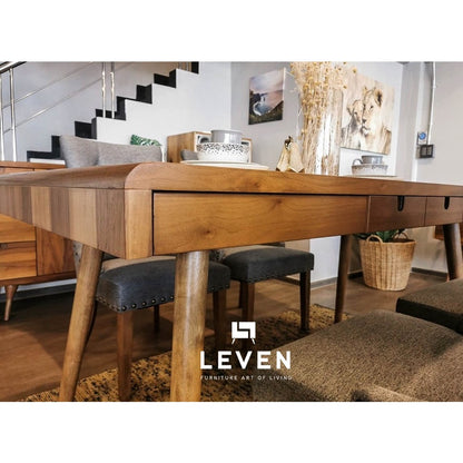 Leven Furniture โต๊ะอาหารไม้จริง รุ่น เมเบล MEBEL